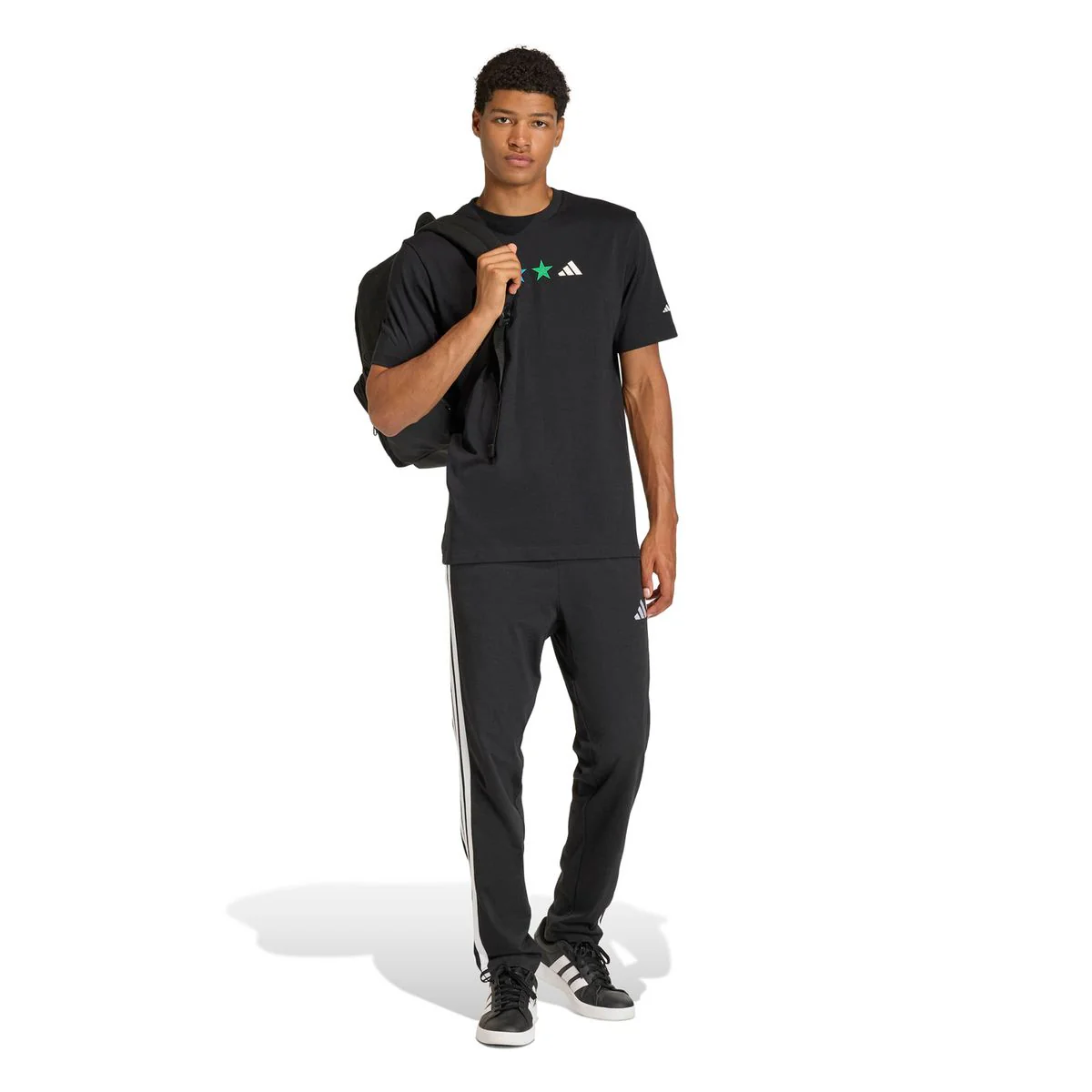 Adidas Men's Fifa World Cup Graphic Black Tee - Image 5