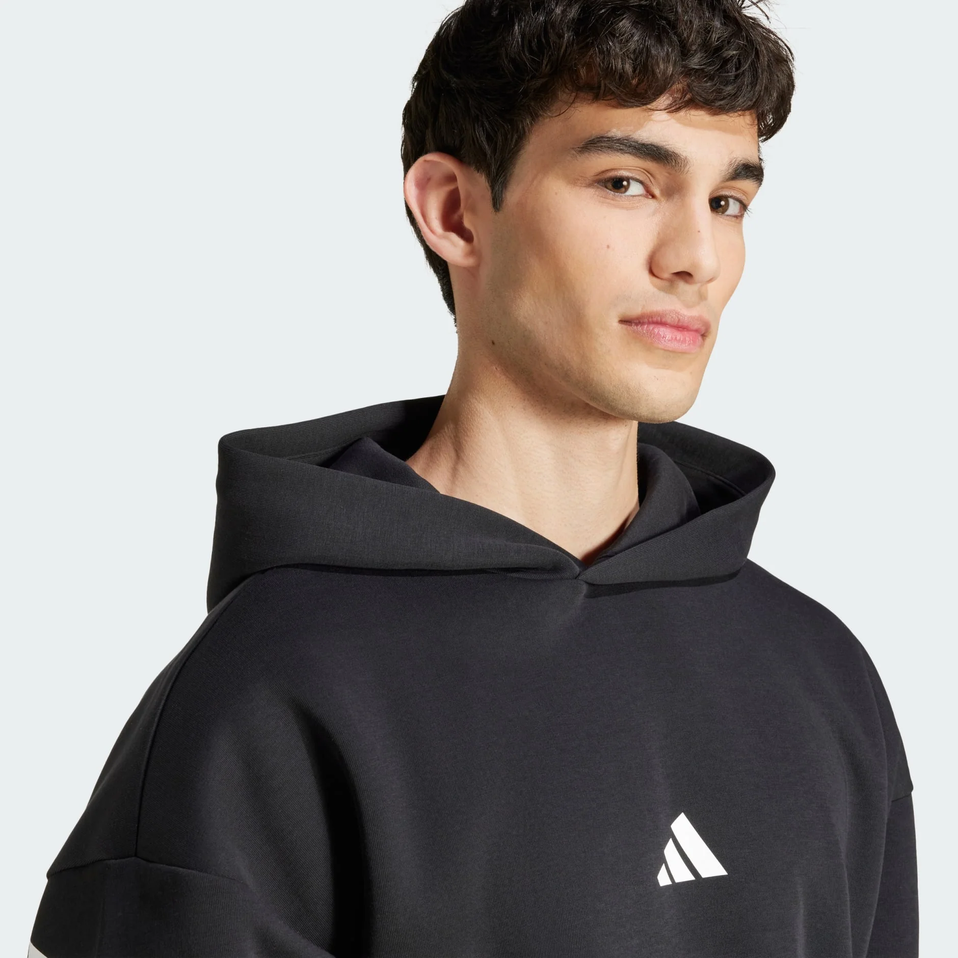 Adidas Men's Future Icons 3-Stripes Black Hoodie - Image 4