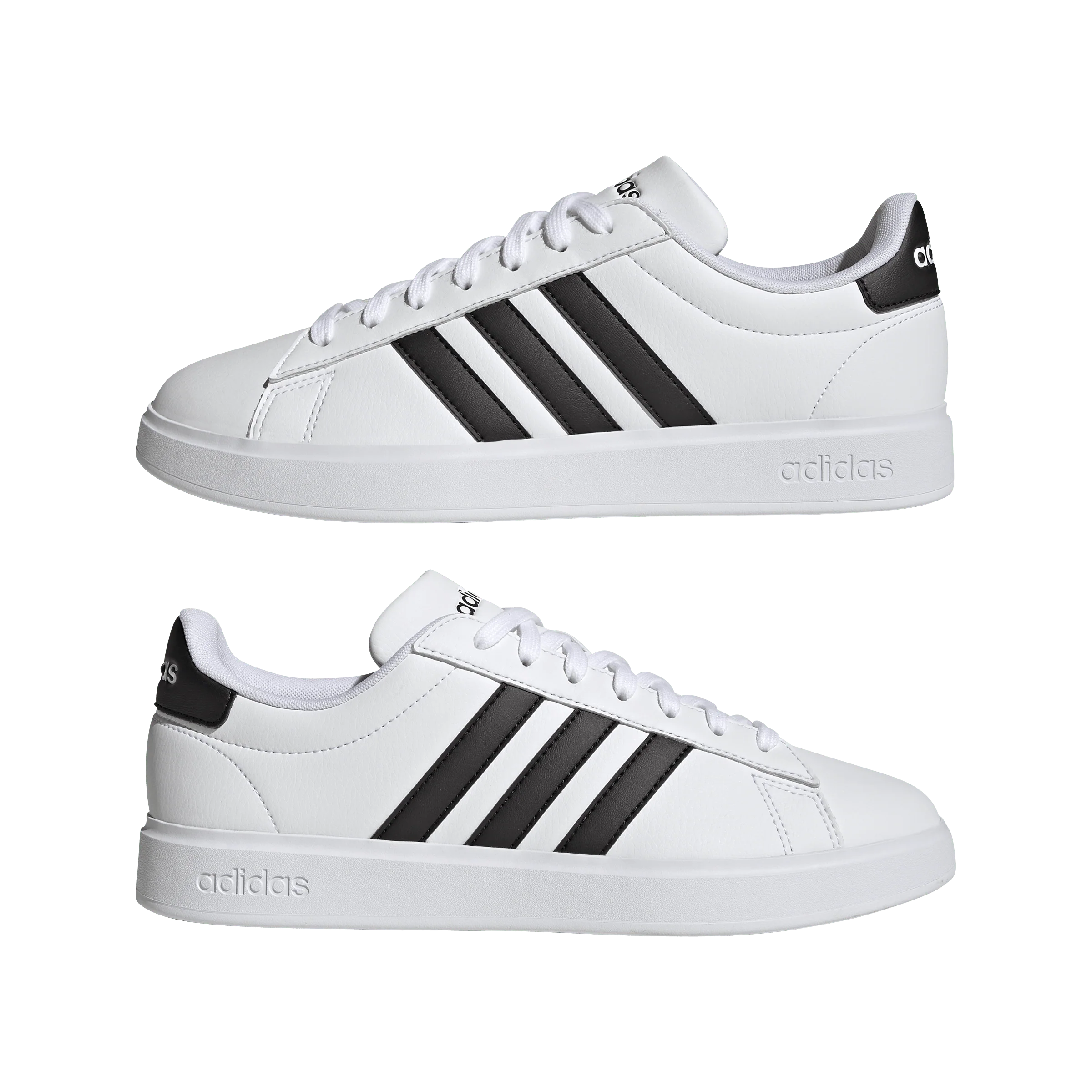 Adidas Men's Grand Court Cloudfoam Lifestyle Court Comfort White Shoe - Image 4