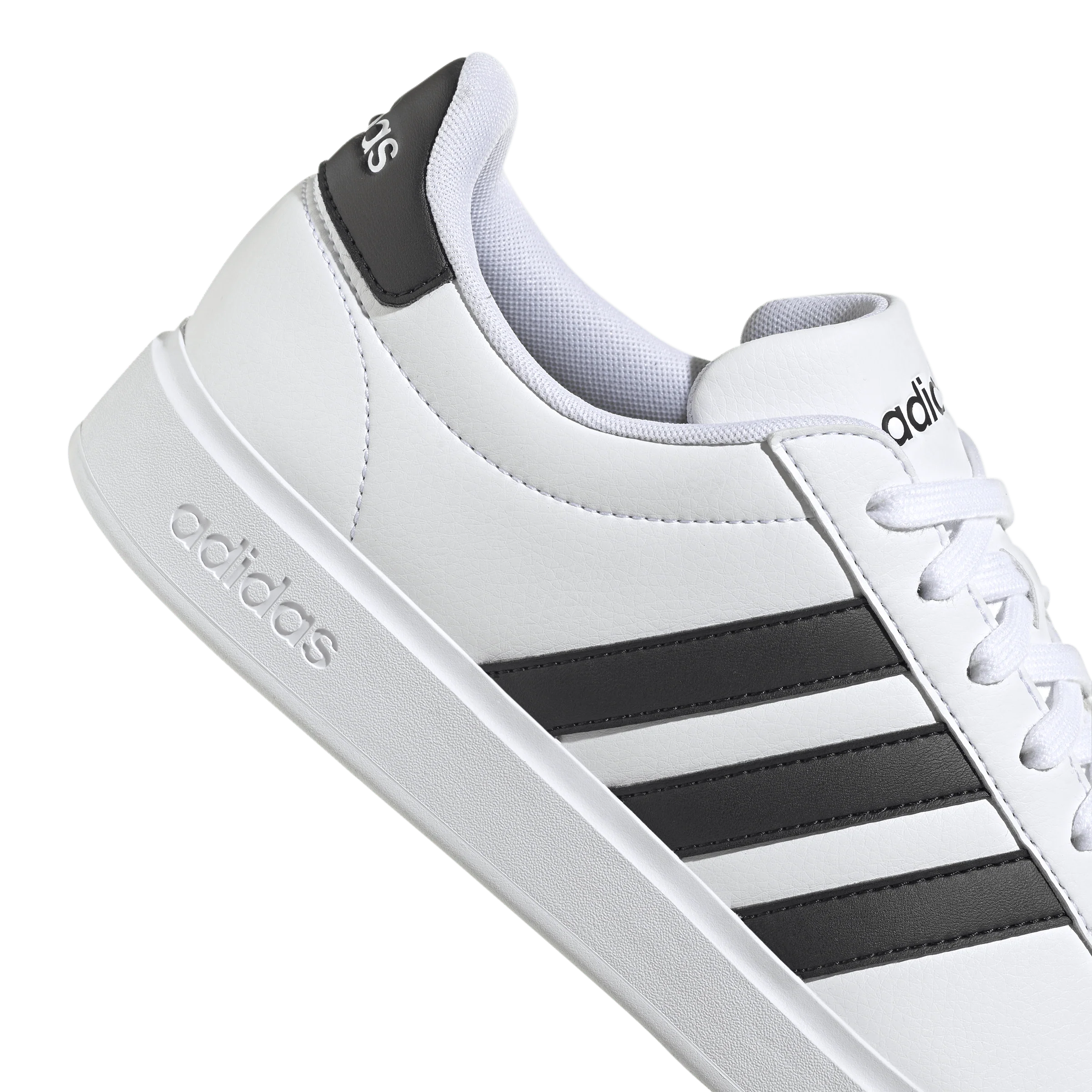 Adidas Men's Grand Court Cloudfoam Lifestyle Court Comfort White Shoe - Image 6