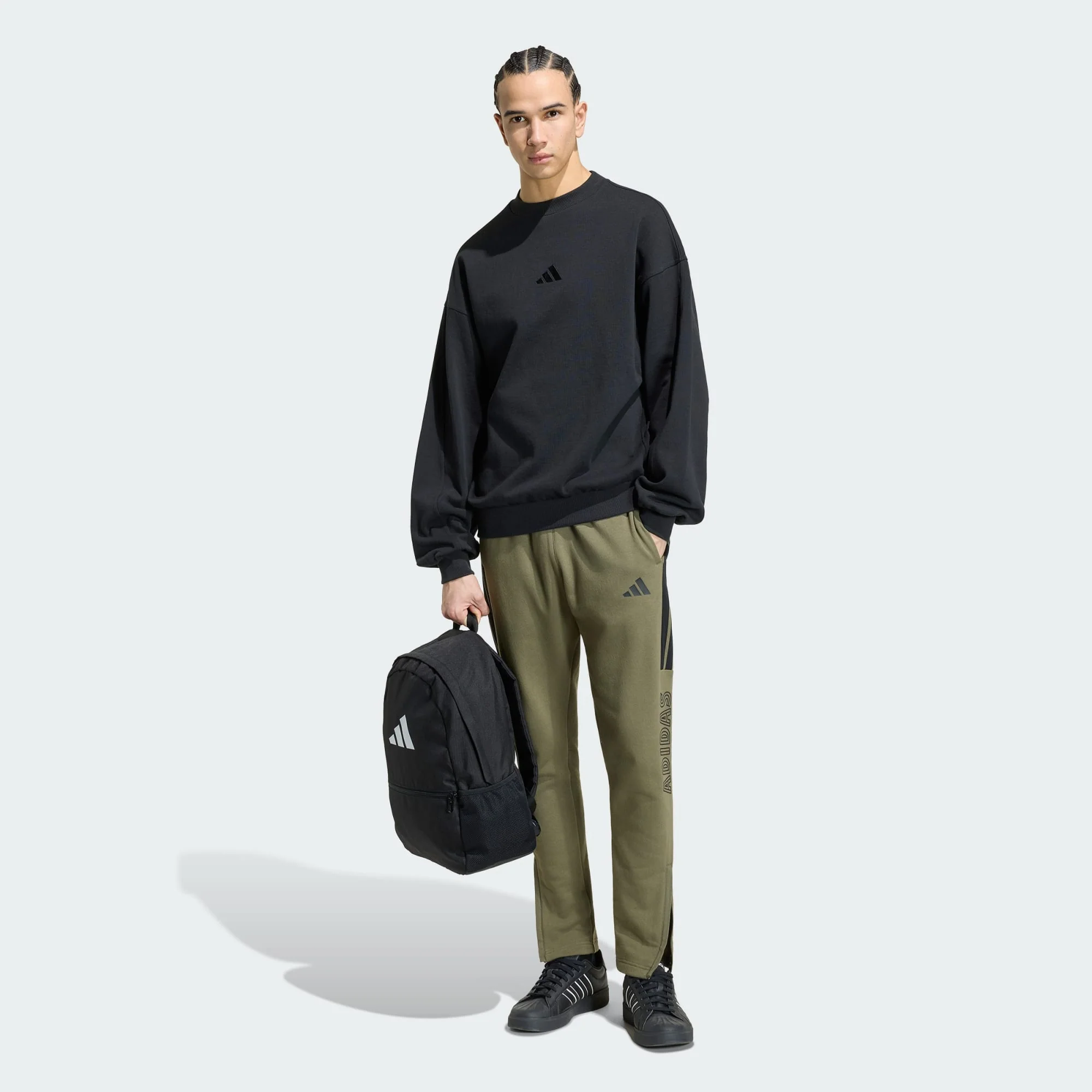 Adidas Men's House Of Tiro Fleece Olive/Black Trackpants - Image 4