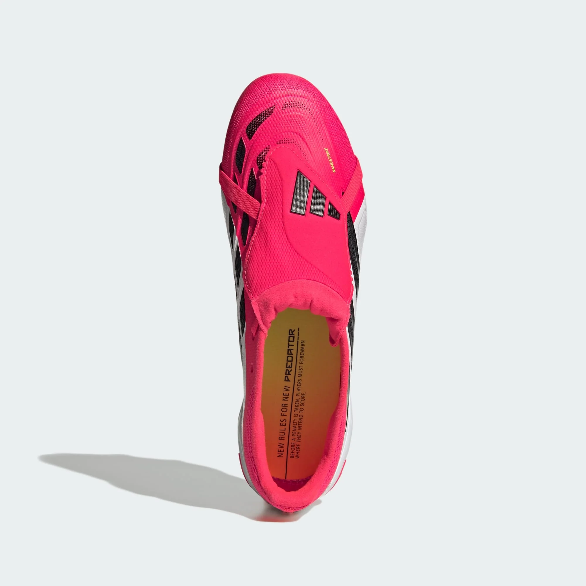 ADIDAS MEN'S PREDATOR LEAGUE FOLD-OVER TONGUE FG RED/WHITE/BLACK FOOTBALL BOOTS - Image 3
