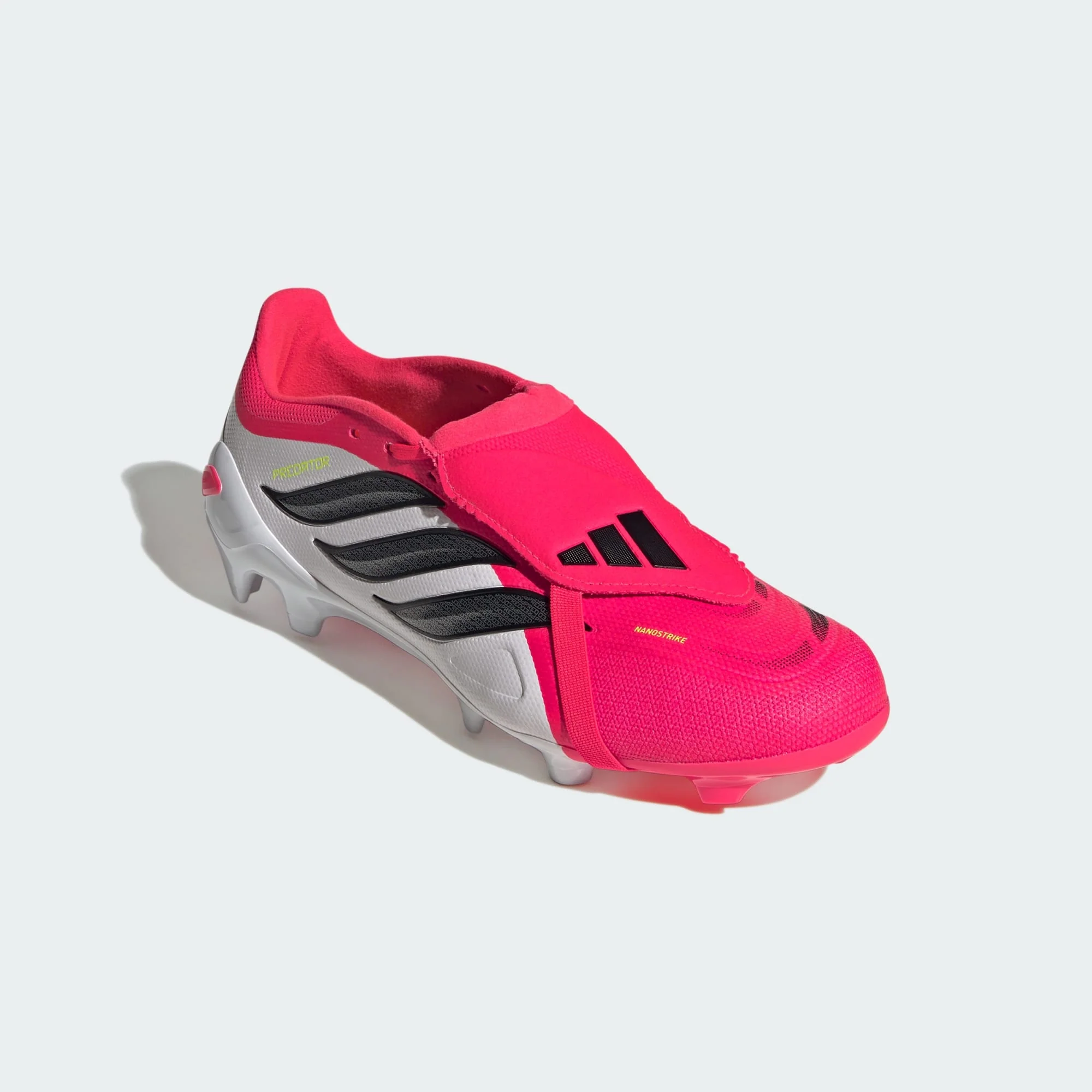 ADIDAS MEN'S PREDATOR LEAGUE FOLD-OVER TONGUE FG RED/WHITE/BLACK FOOTBALL BOOTS - Image 5