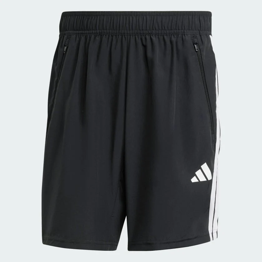 Adidas Men's Training Essentials 3-Stripes Woven Black Short - Image 2