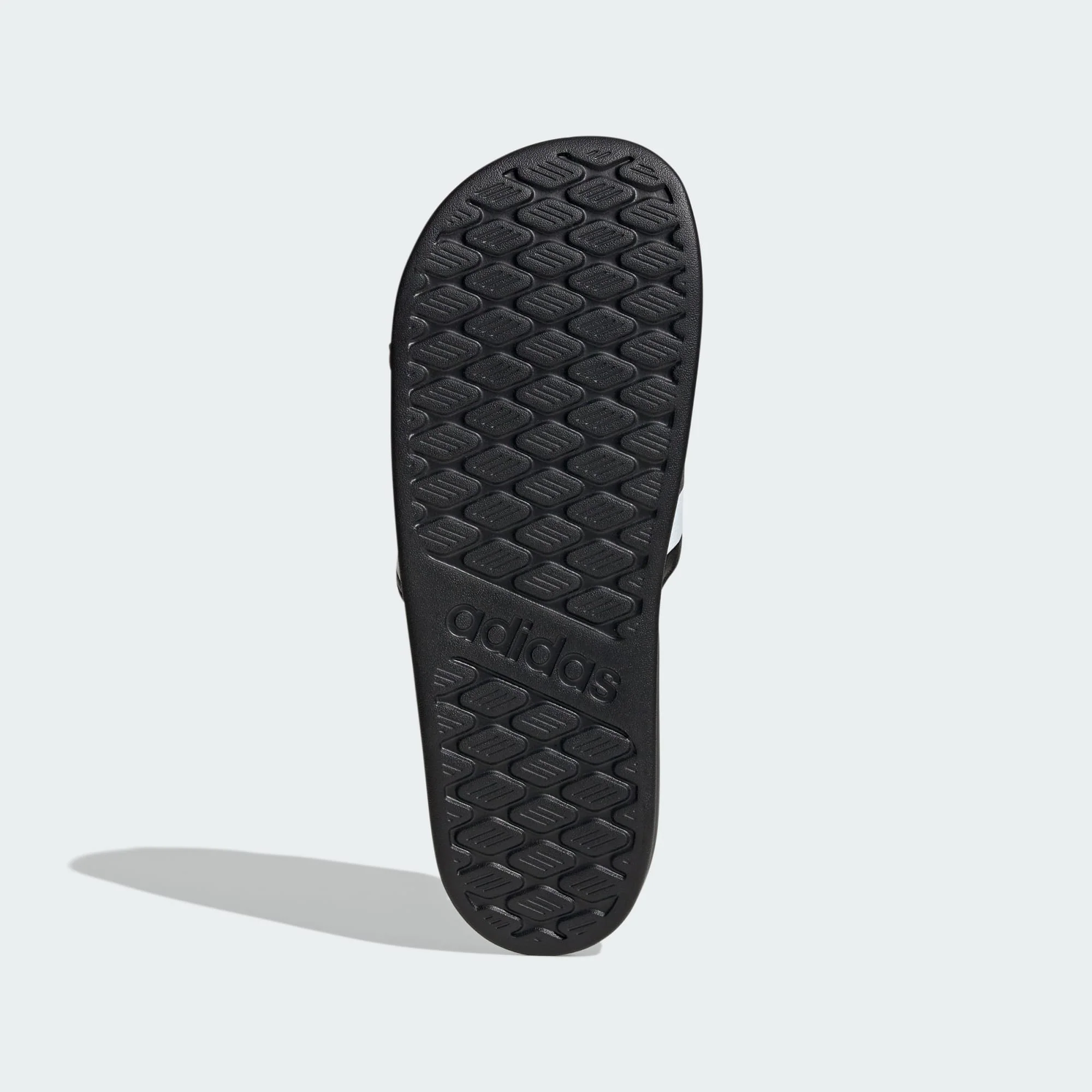 Adidas Unisex Adilette Comfort 2.0 Black/White Sldies - Image 4