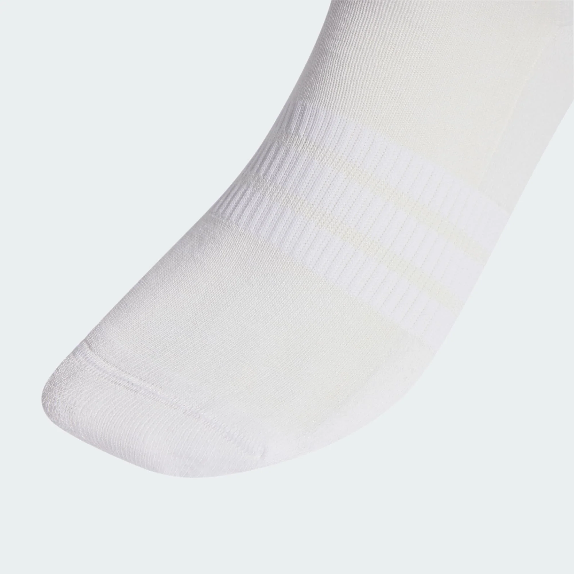 Adidas Unisex Cushioned Sportswear Crew 3 Pair White Socks - Image 2