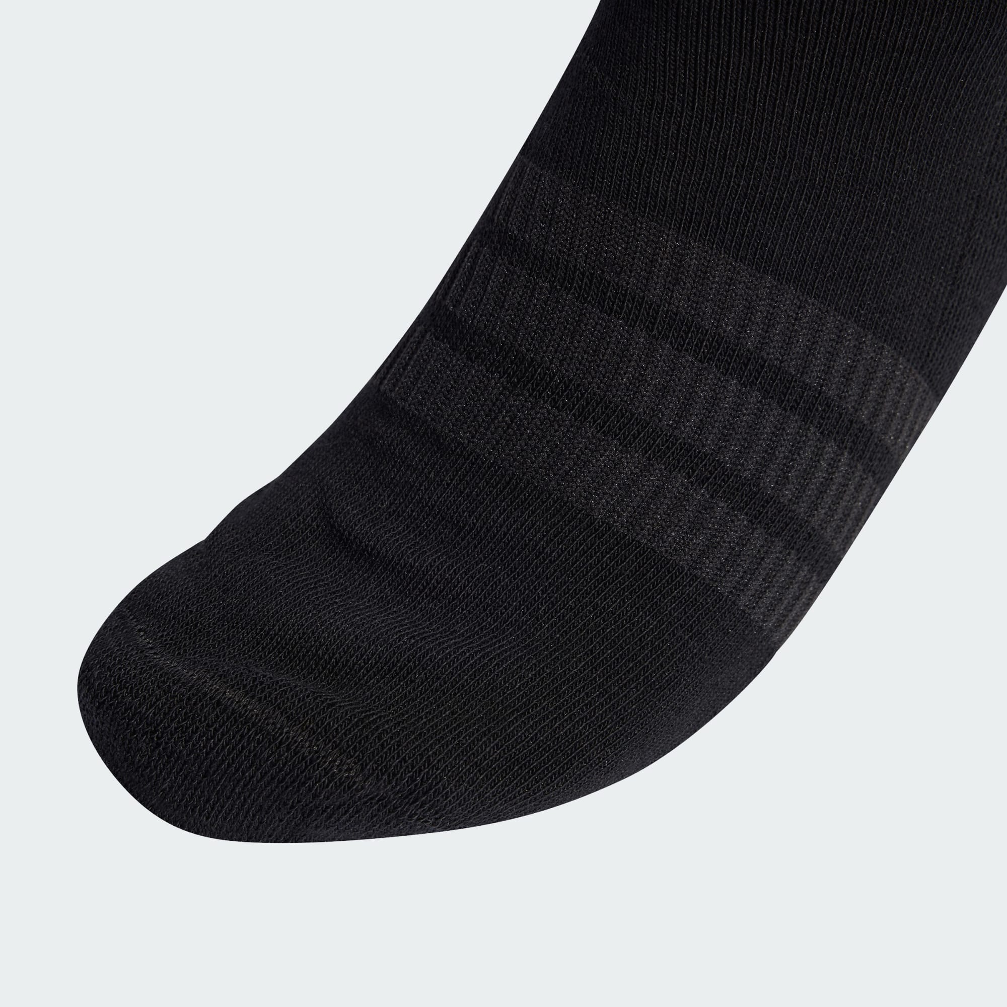 Adidas Unisex Cushioned Sportswear Crew 3 Pairs Black Socks - Image 2