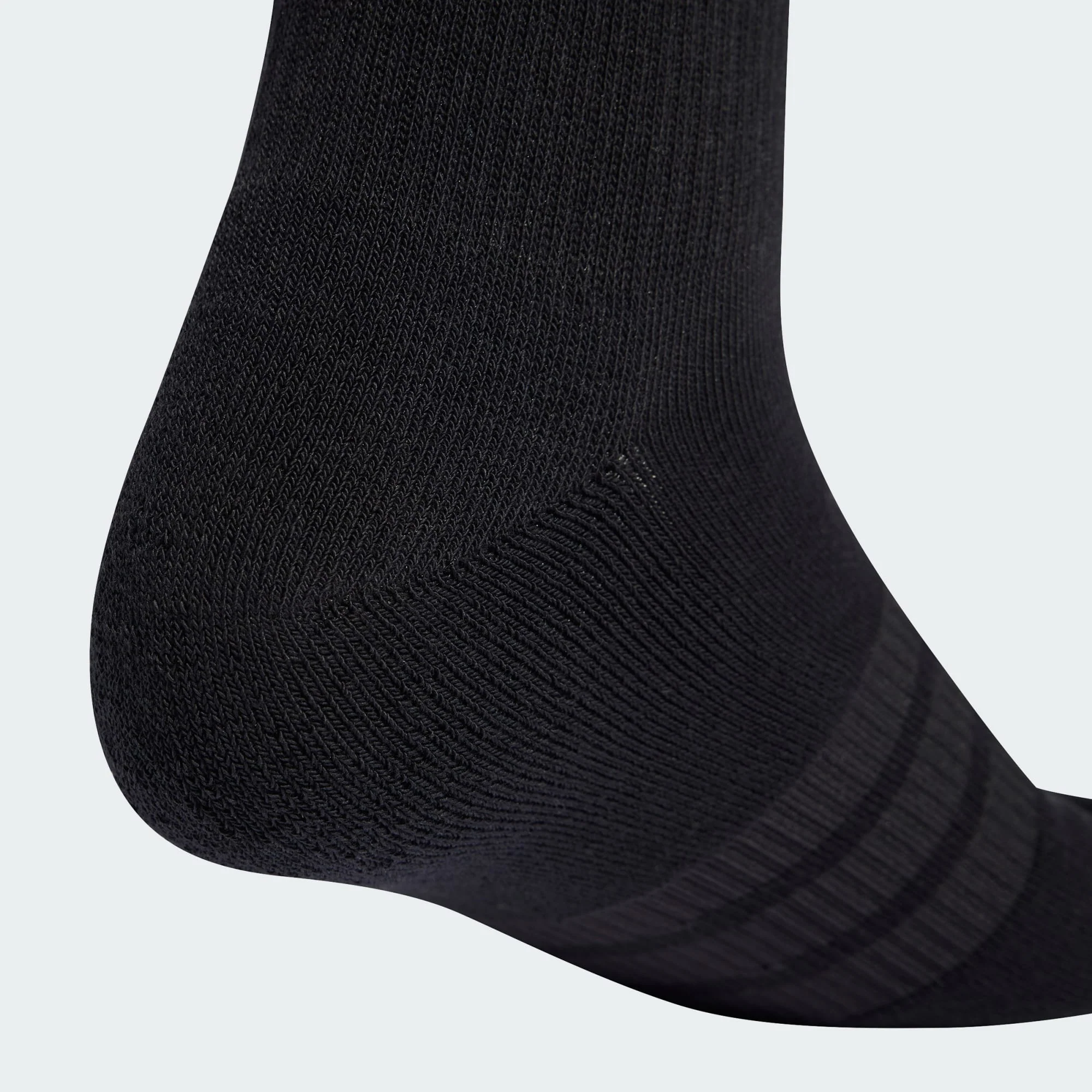 Adidas Unisex Cushioned Sportswear Crew 3 Pairs Black Socks - Image 3