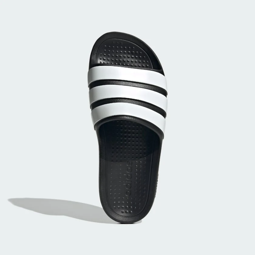 Adidas Women's Adilette Black/White Slides - Image 3