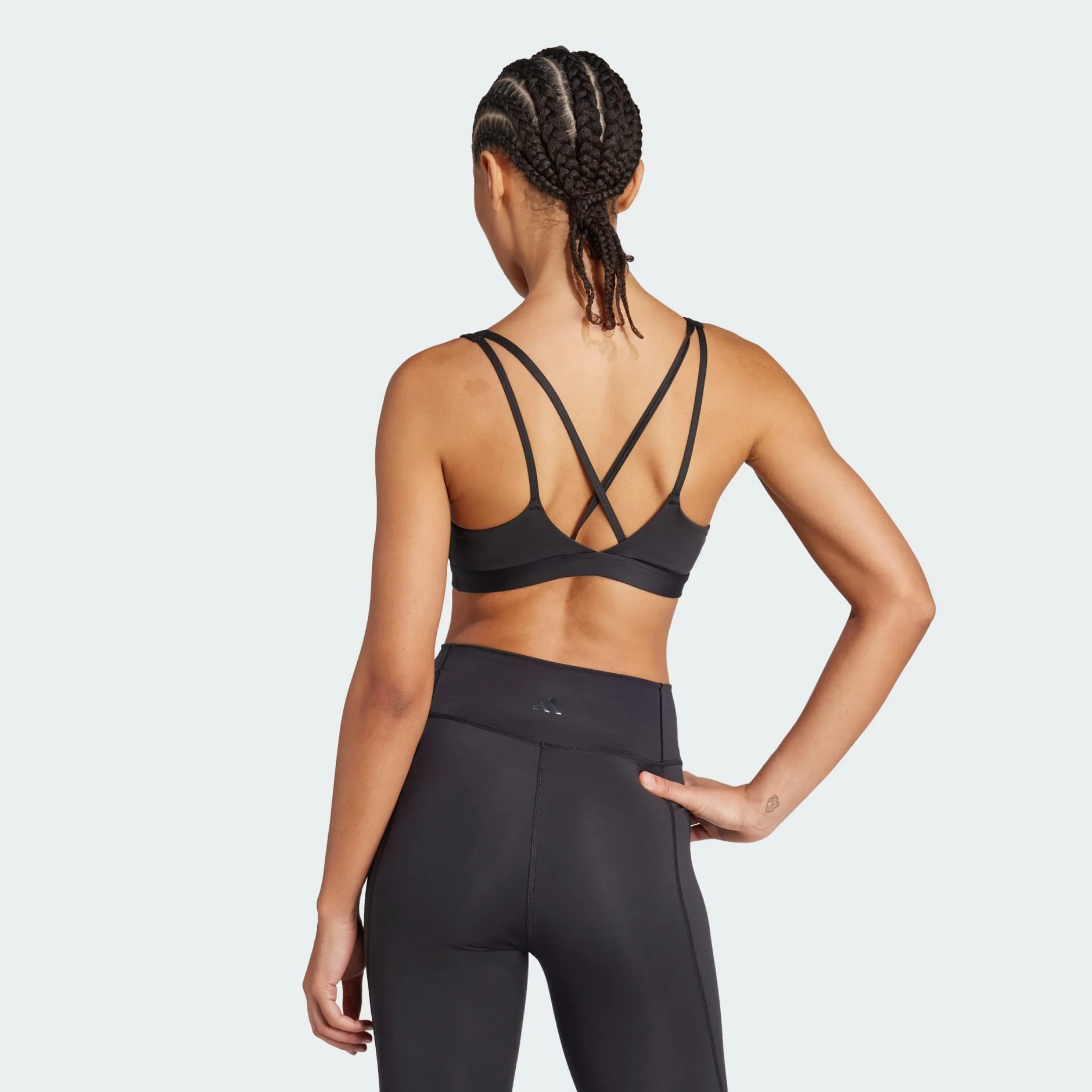 Adidas Women's All Me Essentials Medium Support Black Bra - Image 3