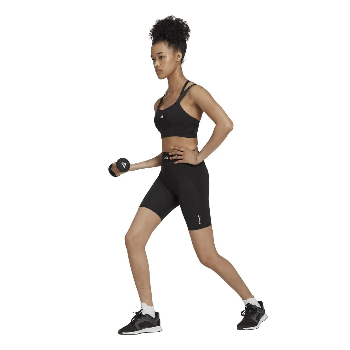 Adidas Women's Techfit Black Bike Short Tights - Image 3