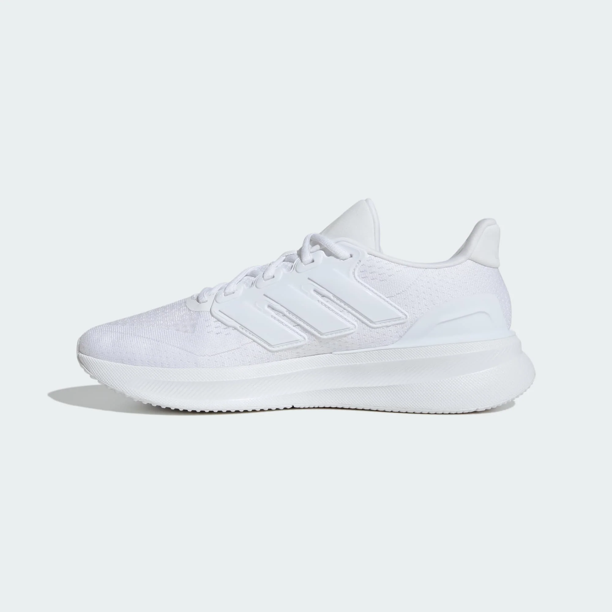 ADIDAS WOMEN'S ULTRARUN 5 TRIPLE WHITE RUNNING SHOES - Image 2