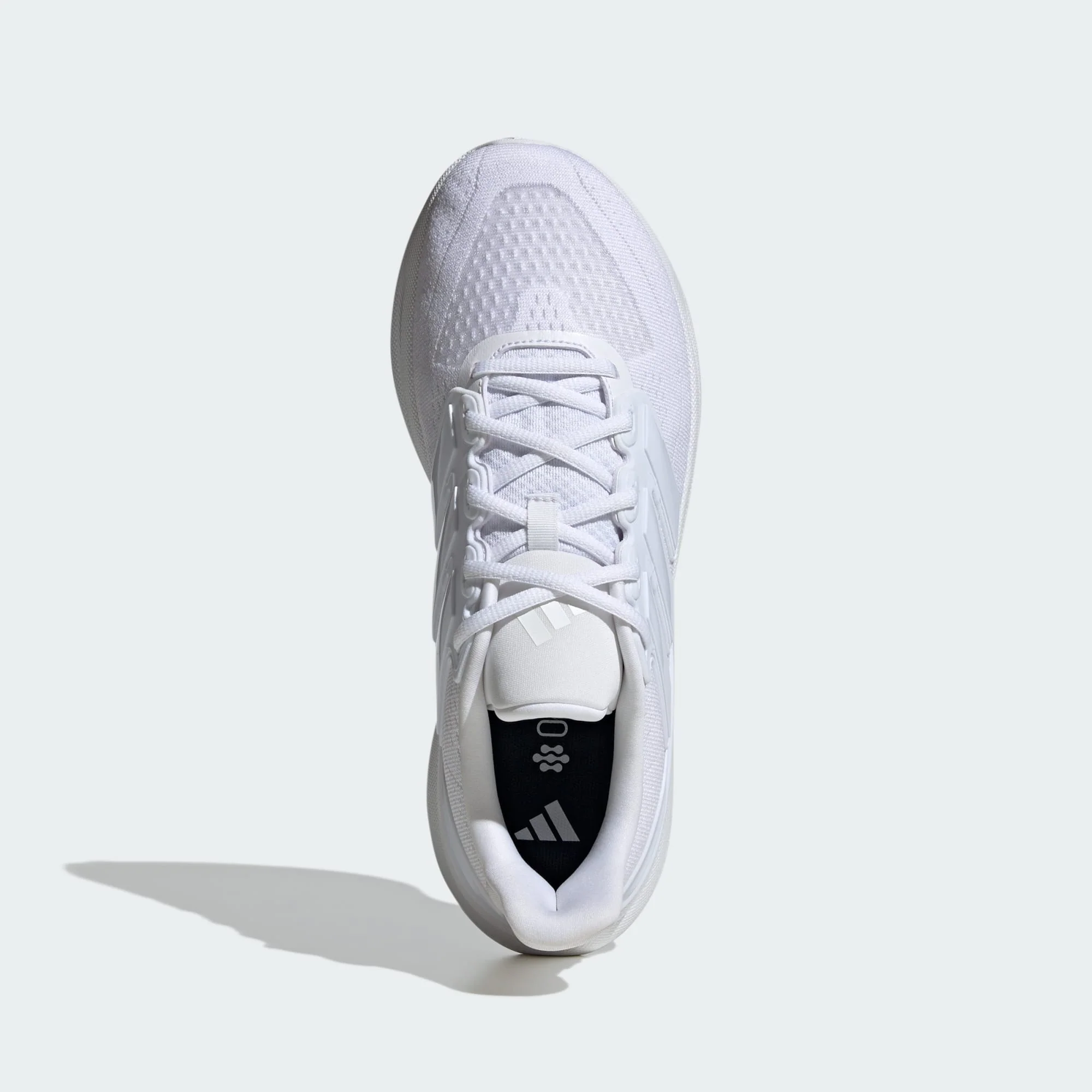 ADIDAS WOMEN'S ULTRARUN 5 TRIPLE WHITE RUNNING SHOES - Image 3