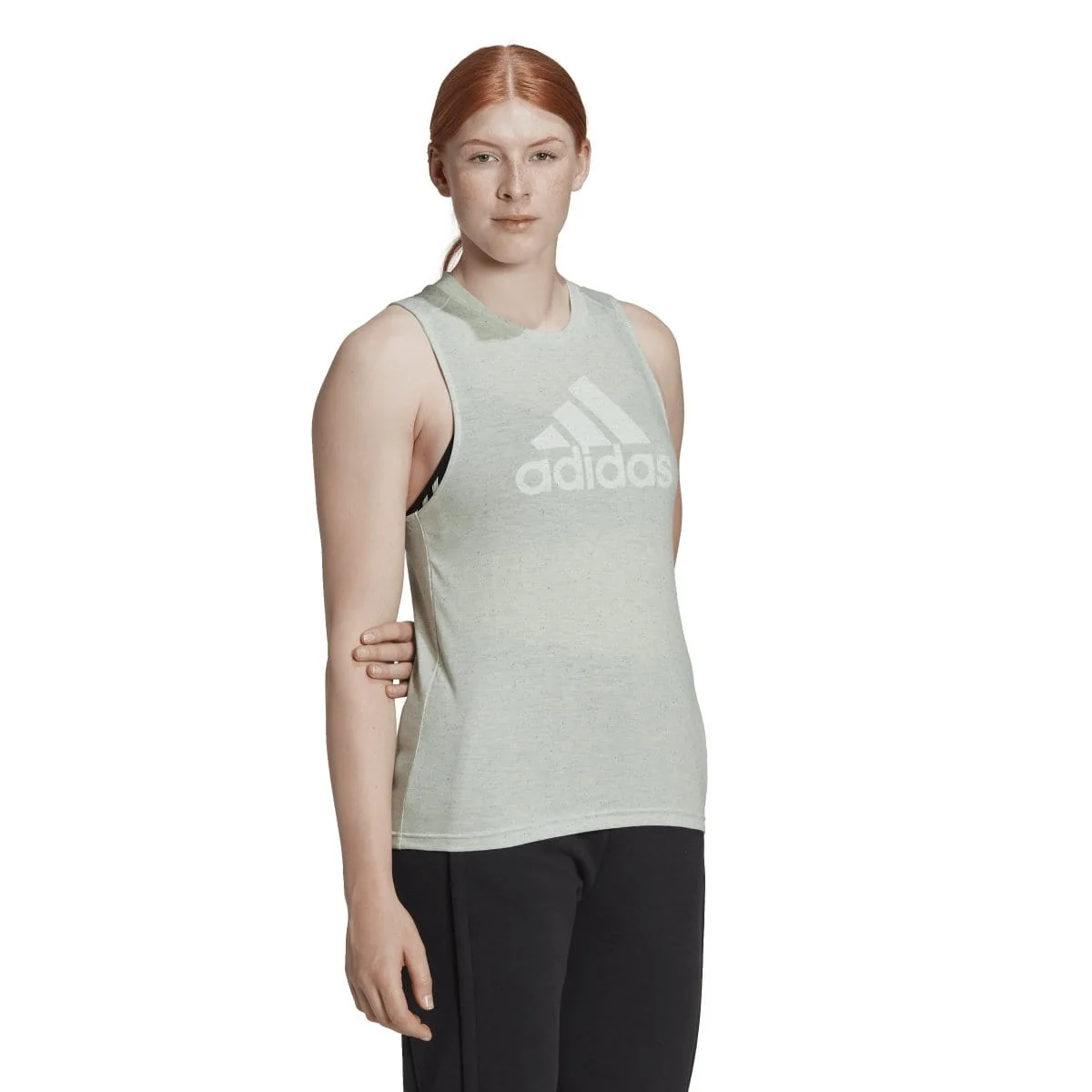Adidas Women's Winner Green Tank Singlet - Image 3