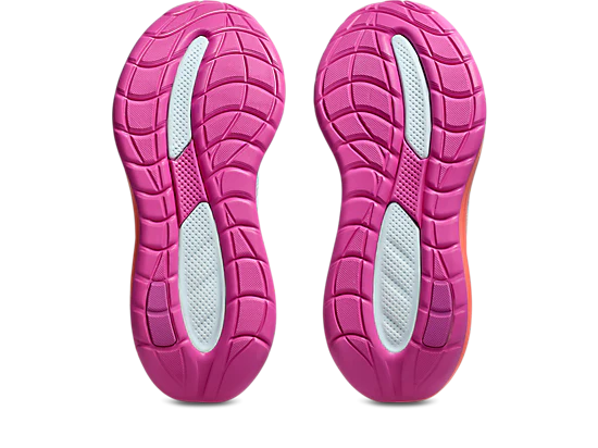 Asics Women's Cumulus 28 Sky/Coral Running Shoes - Image 6
