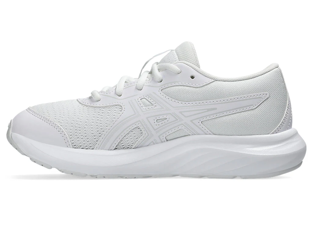 Asics Kid's Contend 9 Gs Triple White Running Shoes - Image 2