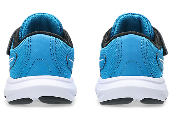ASICS Kid's CONTEND 9 Hook n' Loop Blue/Cool Grey Running Shoes - Image 5