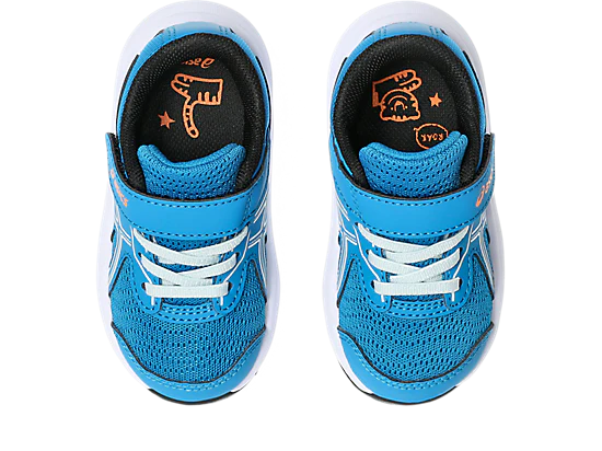ASICS Kid's CONTEND 9 Hook n' Loop Blue/Cool Grey Running Shoes - Image 7