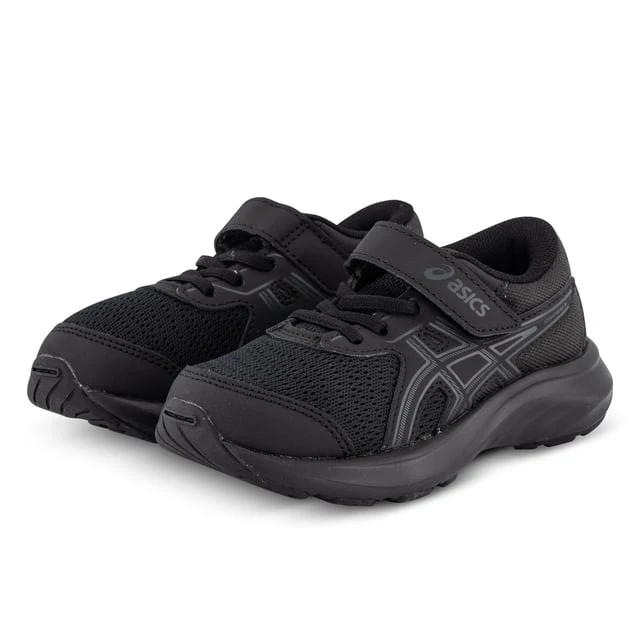 Asics Kid's Contend 9 Ps Triple Black Running Shoes - Image 2