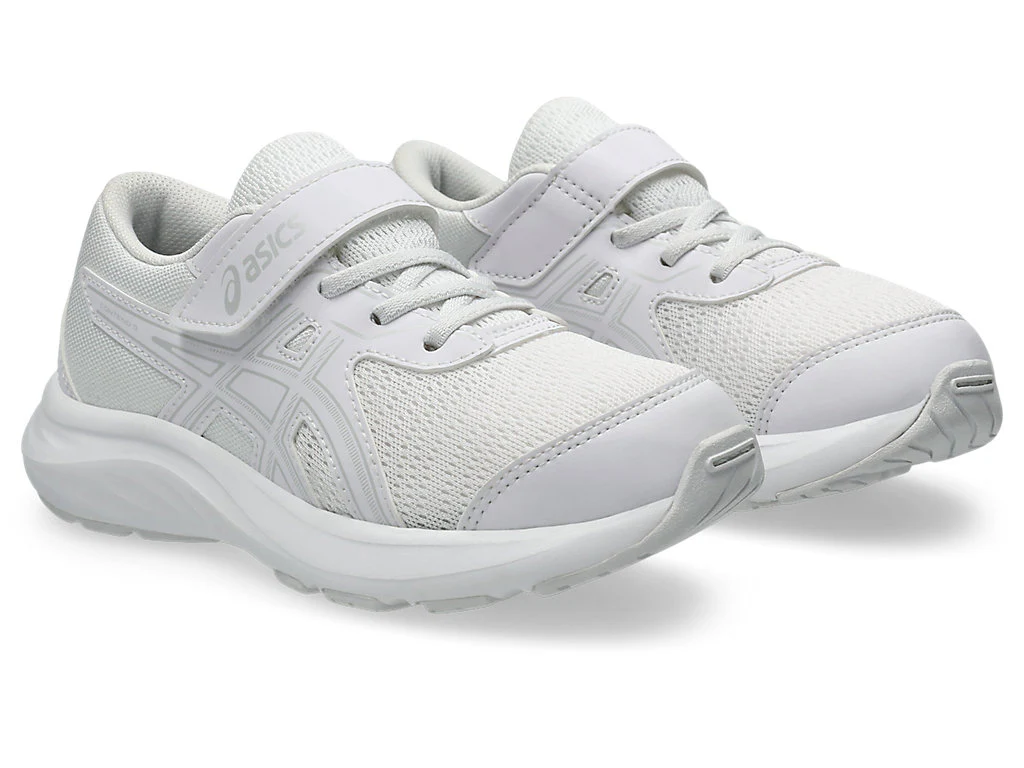 Asics Kid's Contend 9 Ps Triple White Running Shoes - Image 4