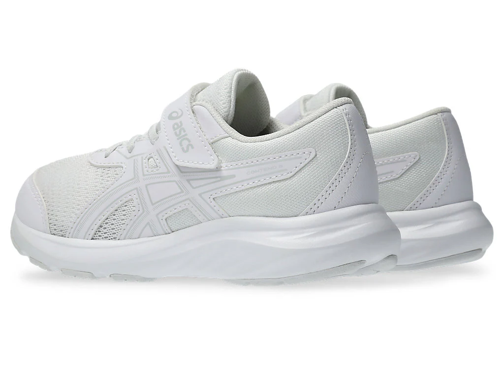 Asics Kid's Contend 9 Ps Triple White Running Shoes - Image 5