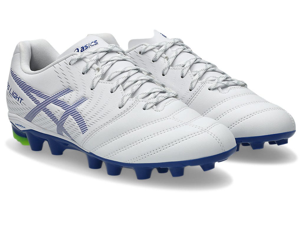 Asics Kid's Ds Light Gs White/Blue Football Boots - Image 3