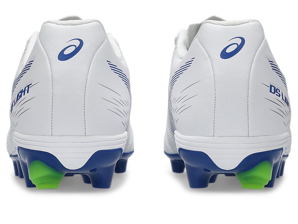 Asics Kid's Ds Light Gs White/Blue Football Boots - Image 4