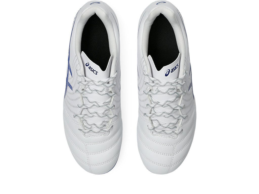 Asics Kid's Ds Light Gs White/Blue Football Boots - Image 5