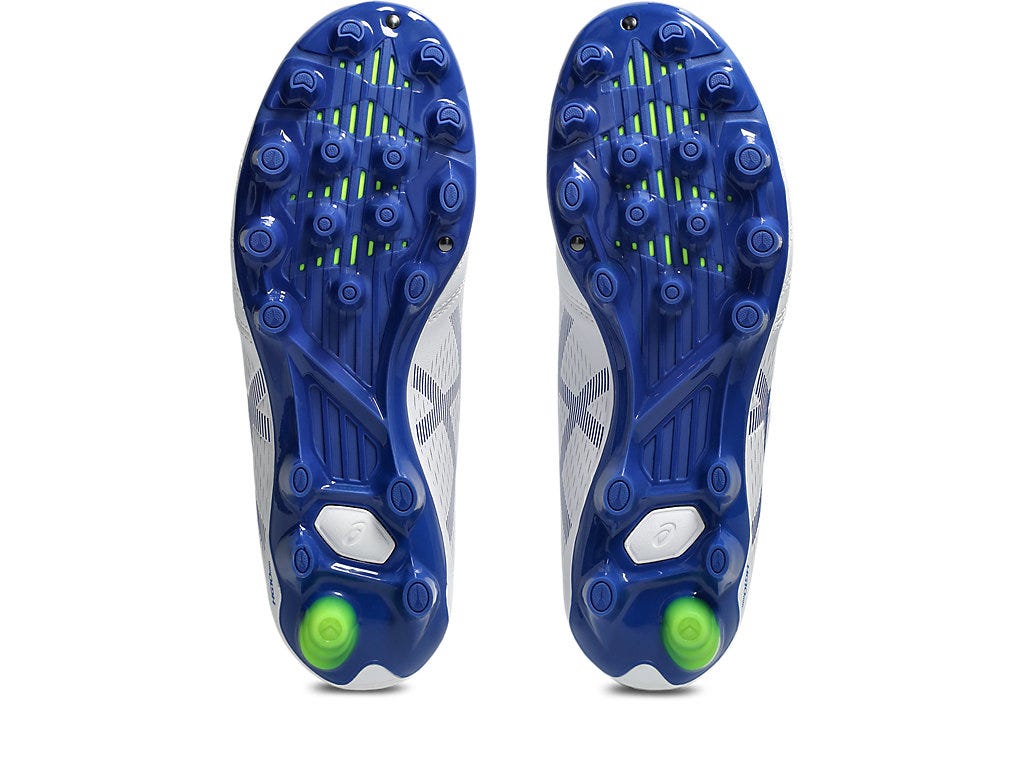 Asics Kid's Ds Light Gs White/Blue Football Boots - Image 6