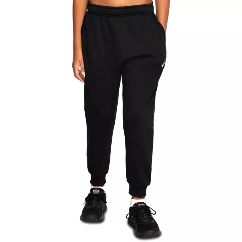 Asics Kids Fleece Black Trackpants
