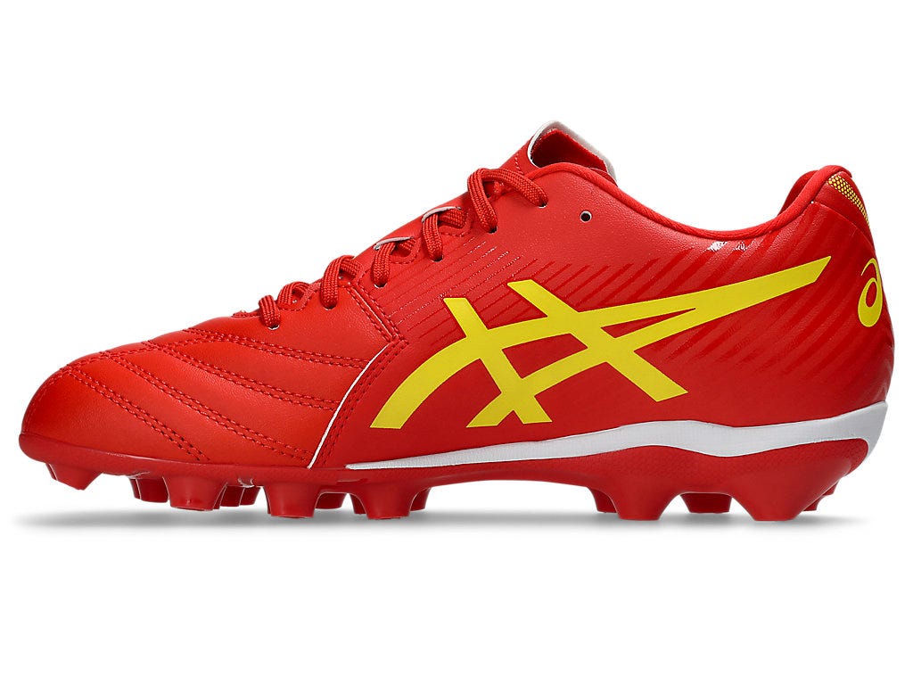 Asics Kid's Lethal Flash It 3 Gs Red/Yellow Football Boots - Image 2