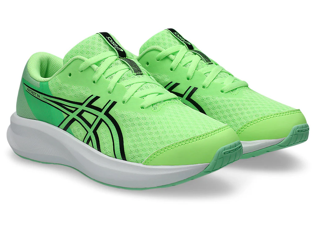 Asics Kid's Patriot 14 Gs Green/Black Running Shoes - Image 3