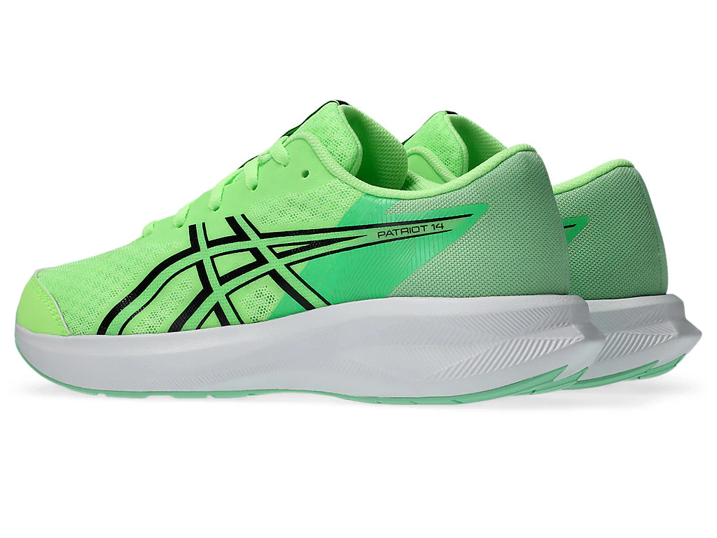 Asics Kid's Patriot 14 Gs Green/Black Running Shoes - Image 4