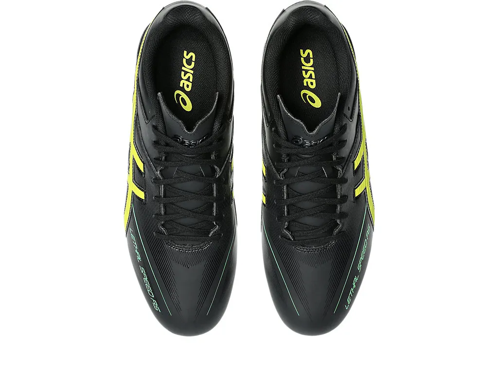 Asics Men's Lethal Speed Rs Black/Lemon Football Boots - Image 7