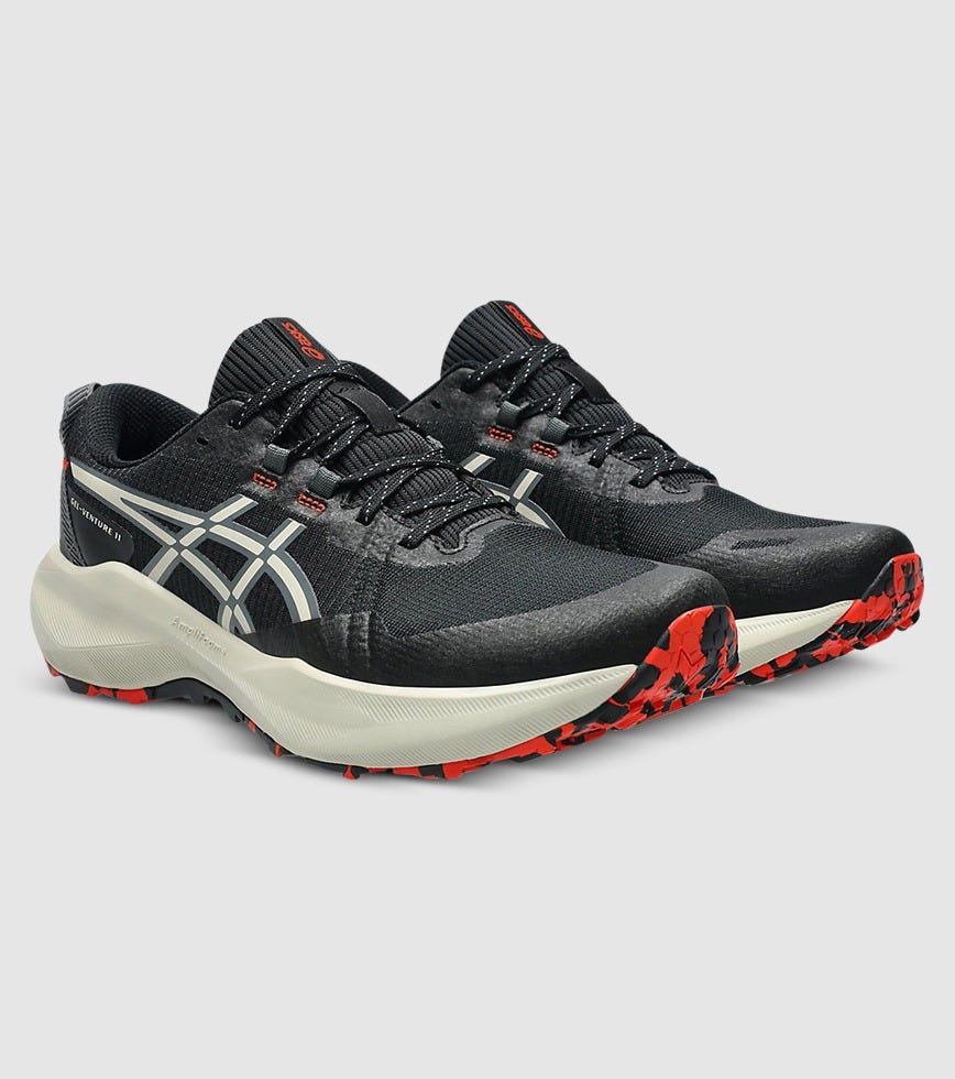 ASICS MEN'S VENTURE 11 BLACK/DUST TRAIL RUNNING SHOES EXTRA WIDE (4E) - Image 4