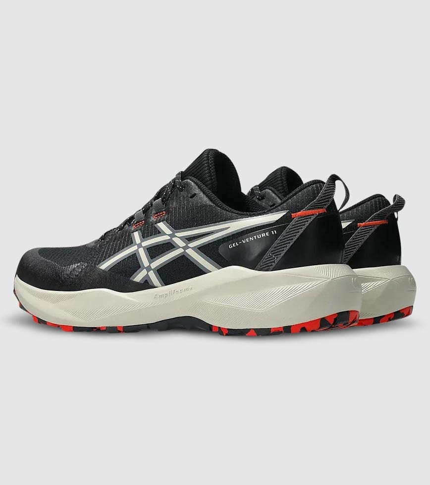 ASICS MEN'S VENTURE 11 BLACK/DUST TRAIL RUNNING SHOES EXTRA WIDE (4E) - Image 5