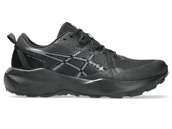 Asics Men's Venture 11 Black/Grey Trail Running Shoes Extra Wide (4e)