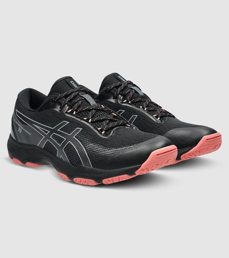 Asics Women's Gel-Netburner Academy 10 Black/Gravel Netball Shoes - Image 4