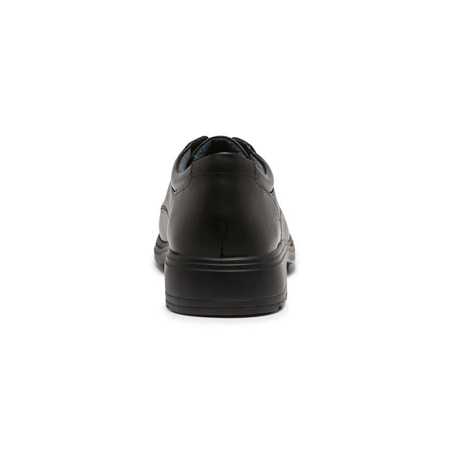 Clarks Women's (Senior) Infinity Triple Black Leather Shoe (Width D) - Image 5