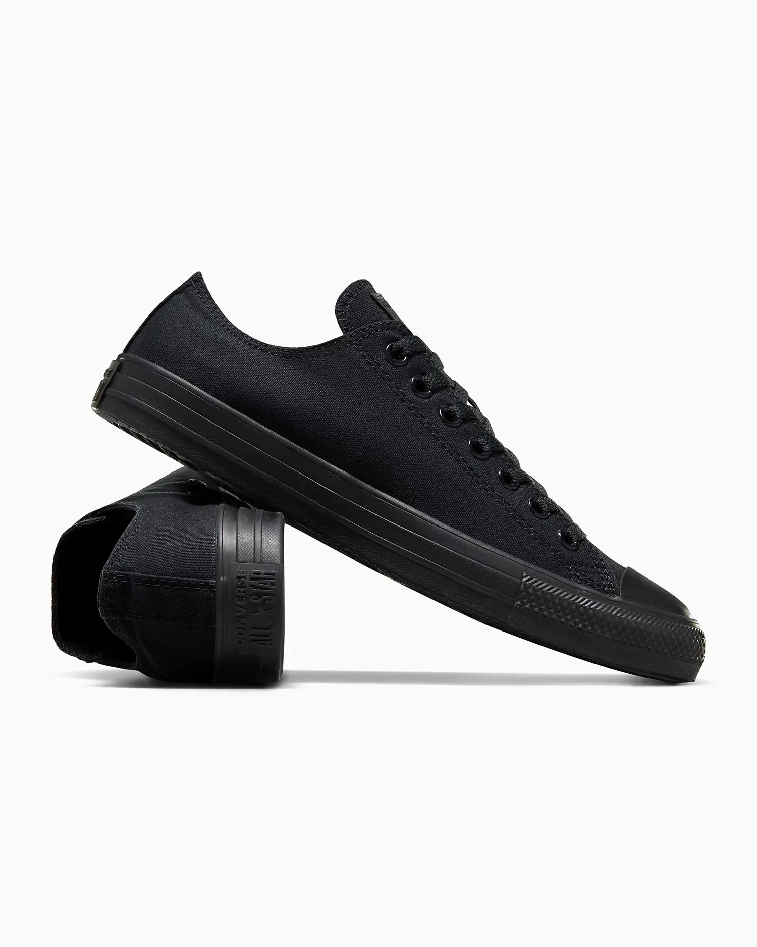Converse Women's Chuck Taylor All Star Low Top Triple Black Shoe - Image 3