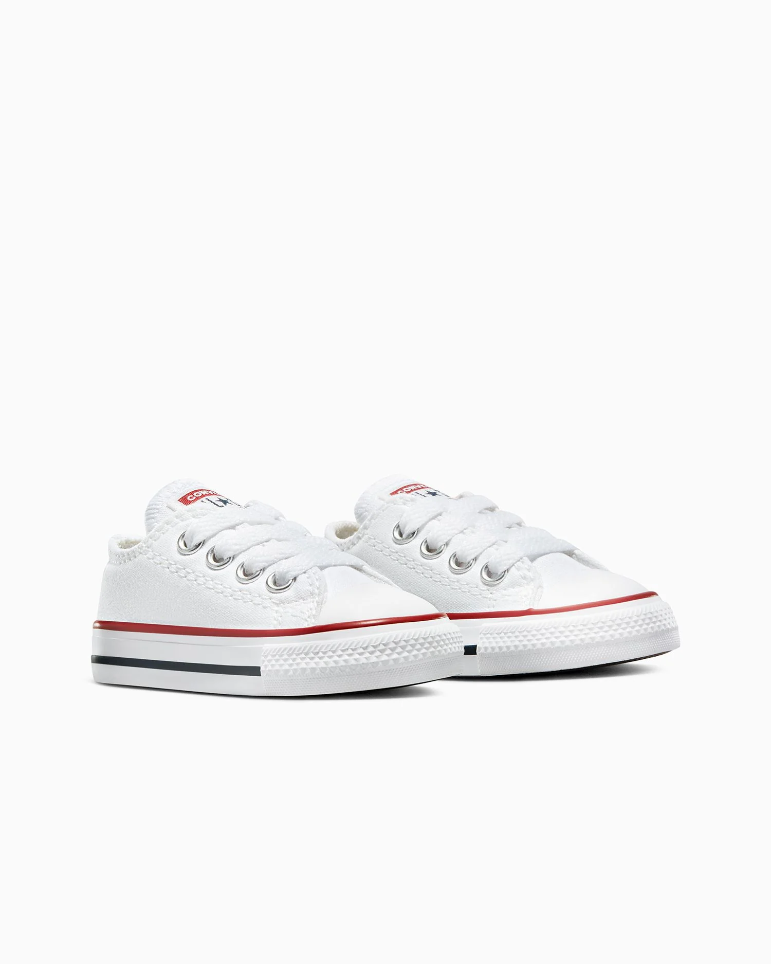 Converse Kids Chuck Taylor All Stars Low Top White Shoe - Image 4