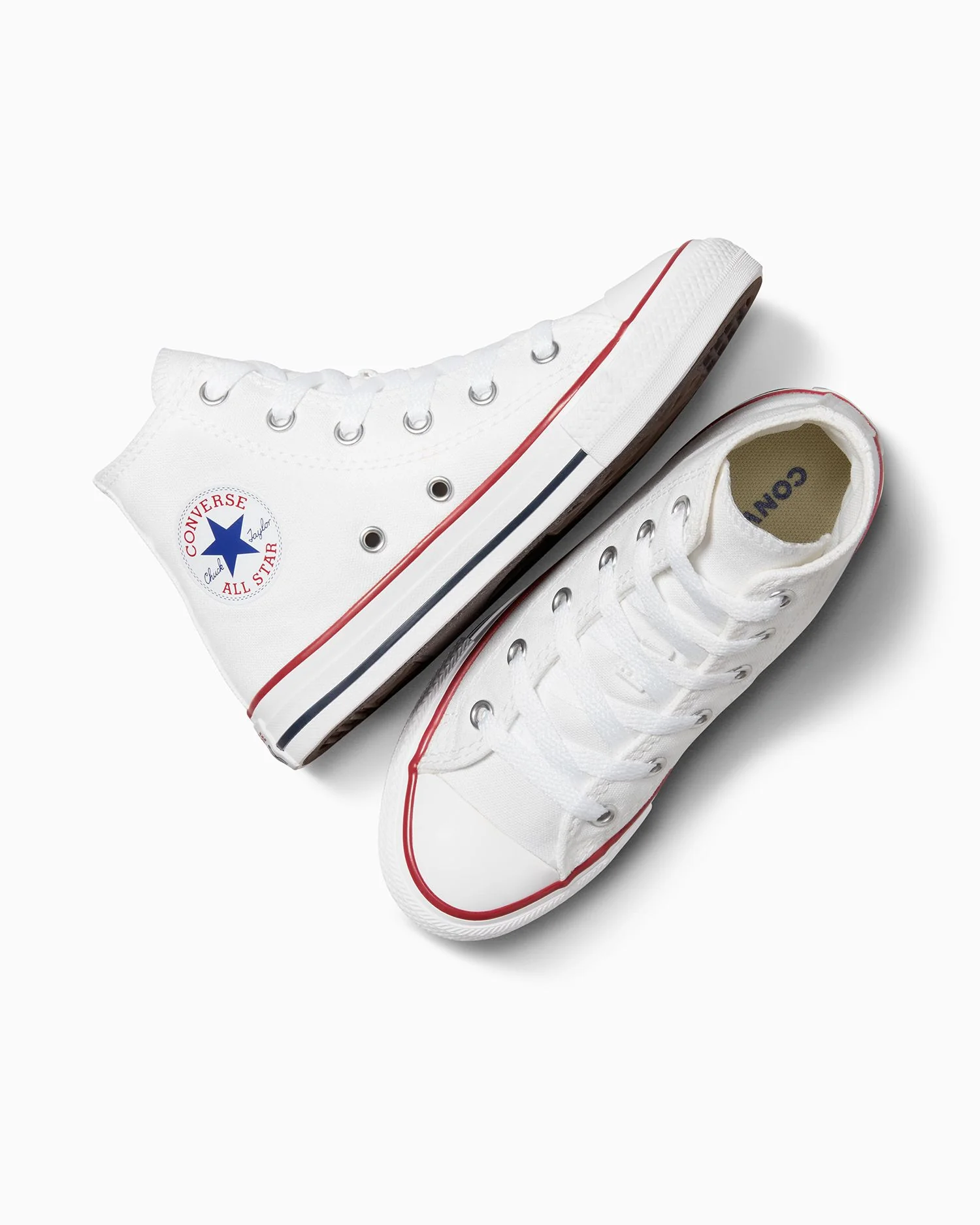Converse Kids Chuck Taylor All Star High Top White Shoe - Image 3