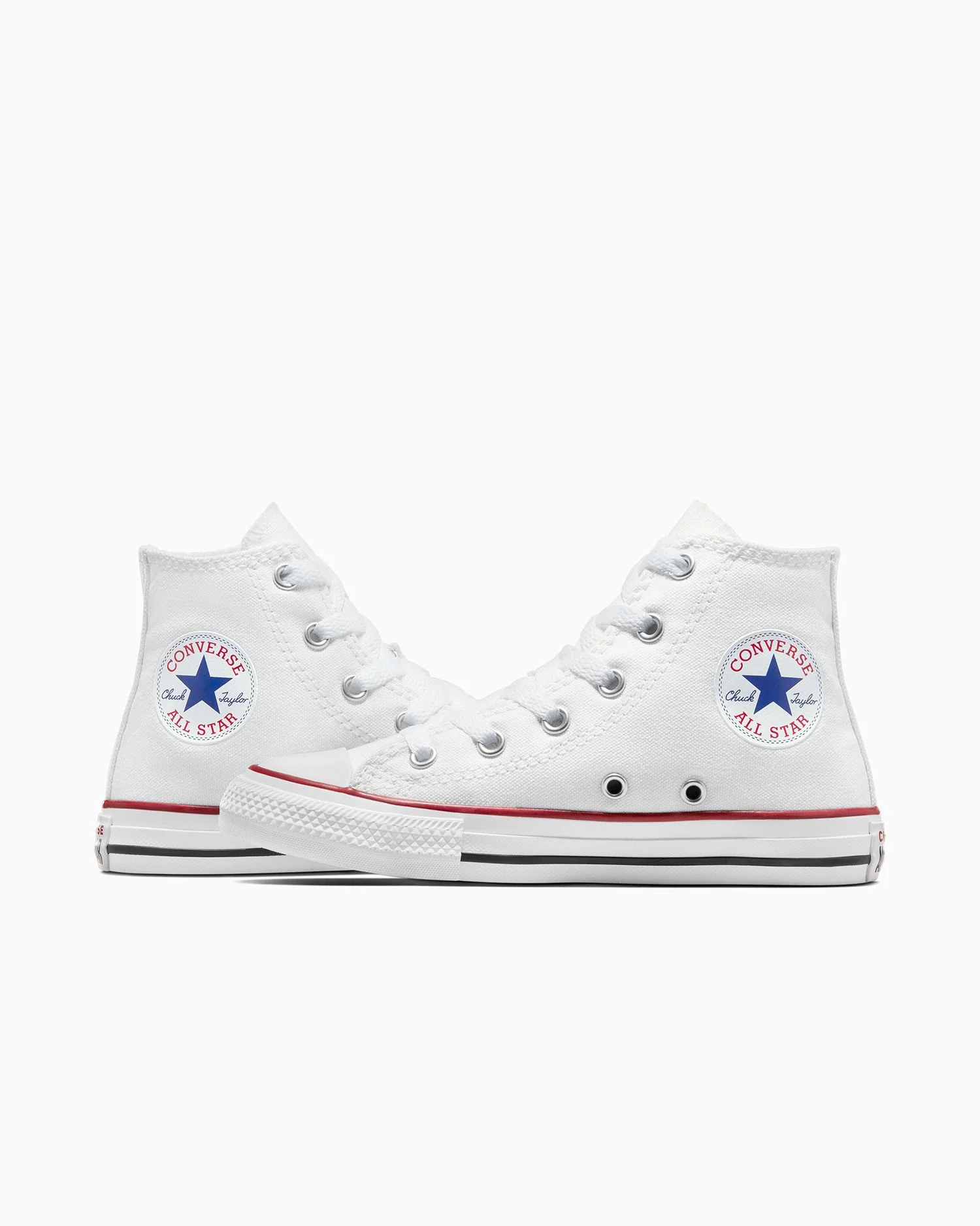 Converse Kids Chuck Taylor All Star High Top White Shoe - Image 7