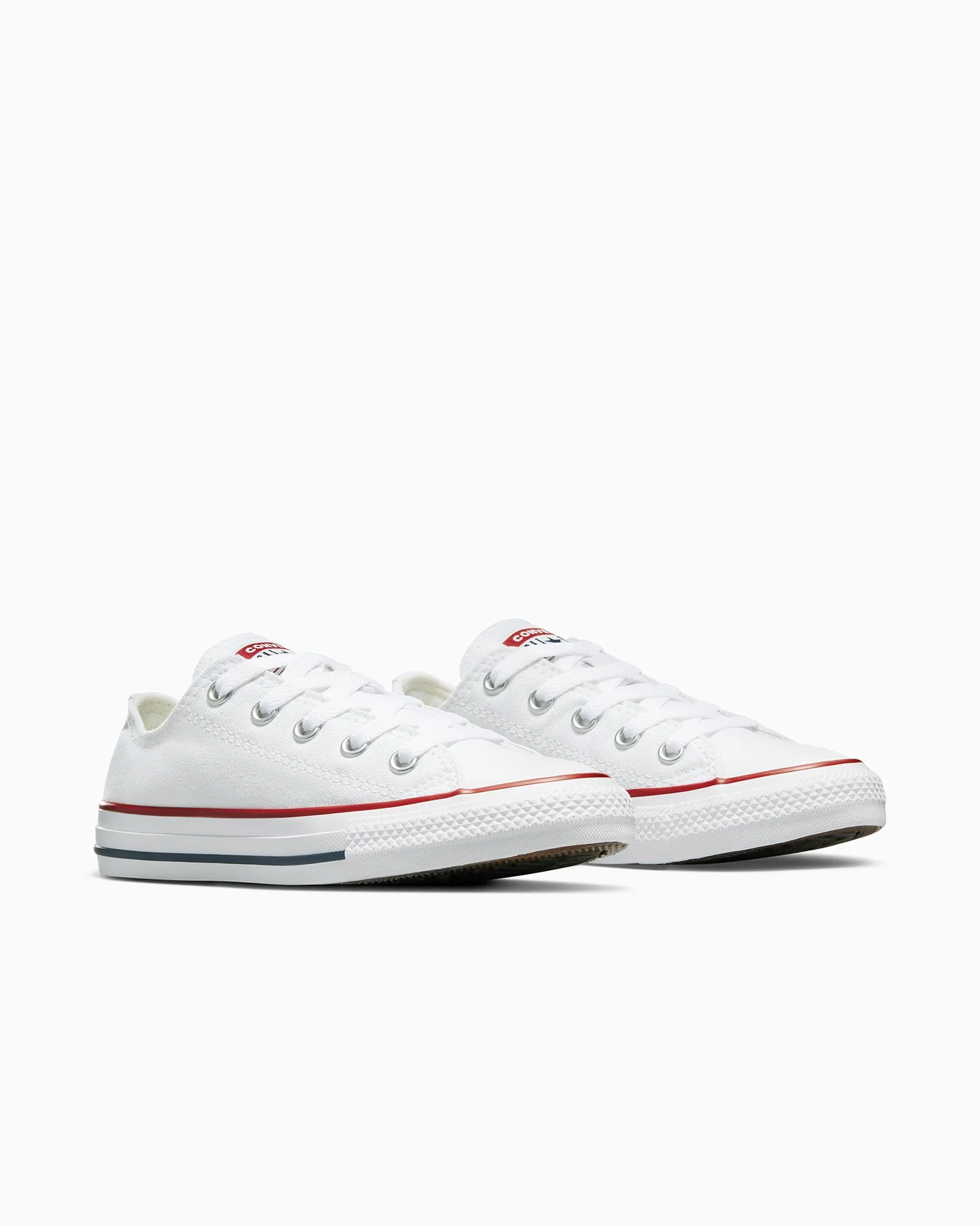 Converse Kids Chuck Taylor All Star Low Top White Shoe - Image 5