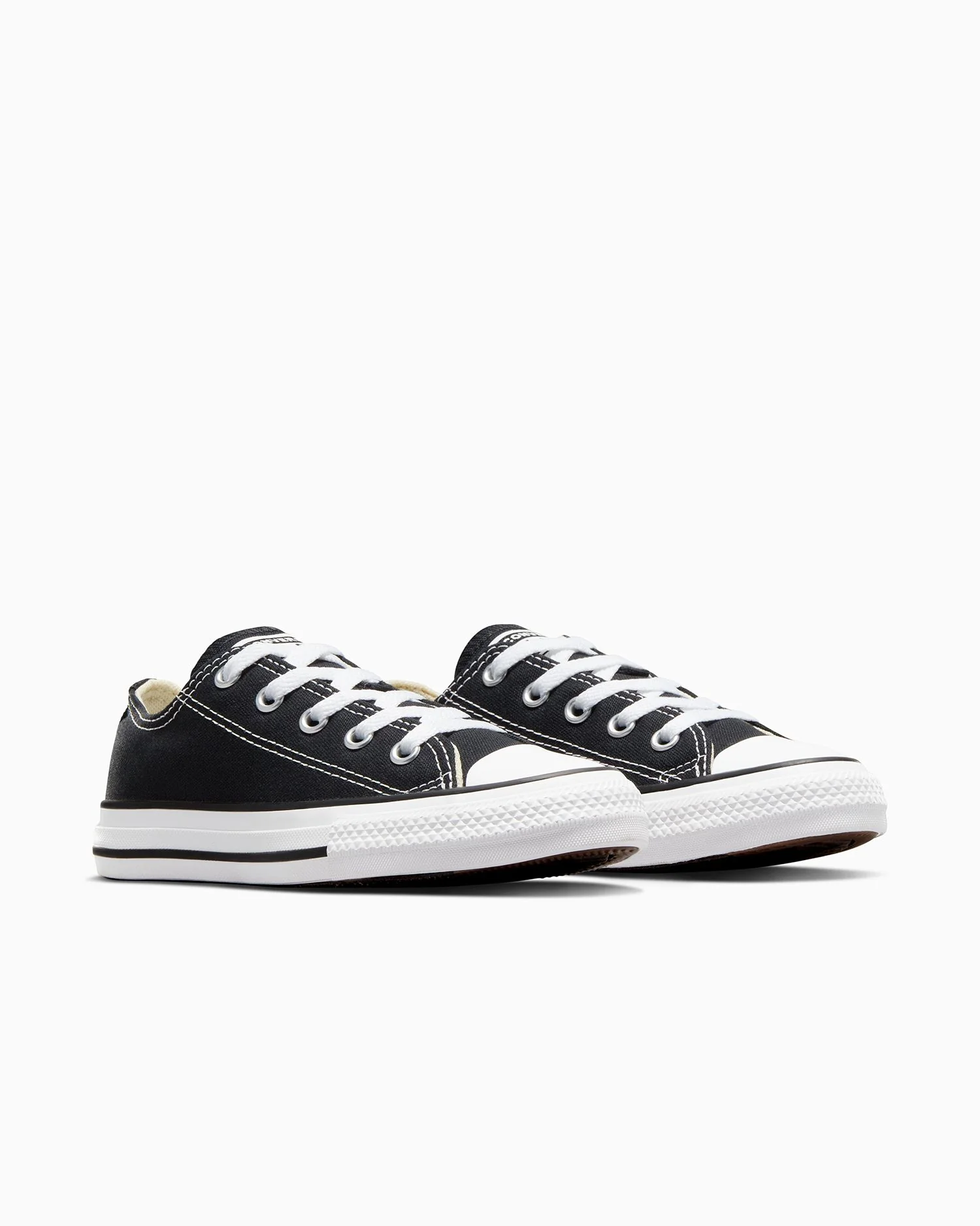 Converse Kids Chuck Taylor All Star Low Top Black/White Shoe - Image 6
