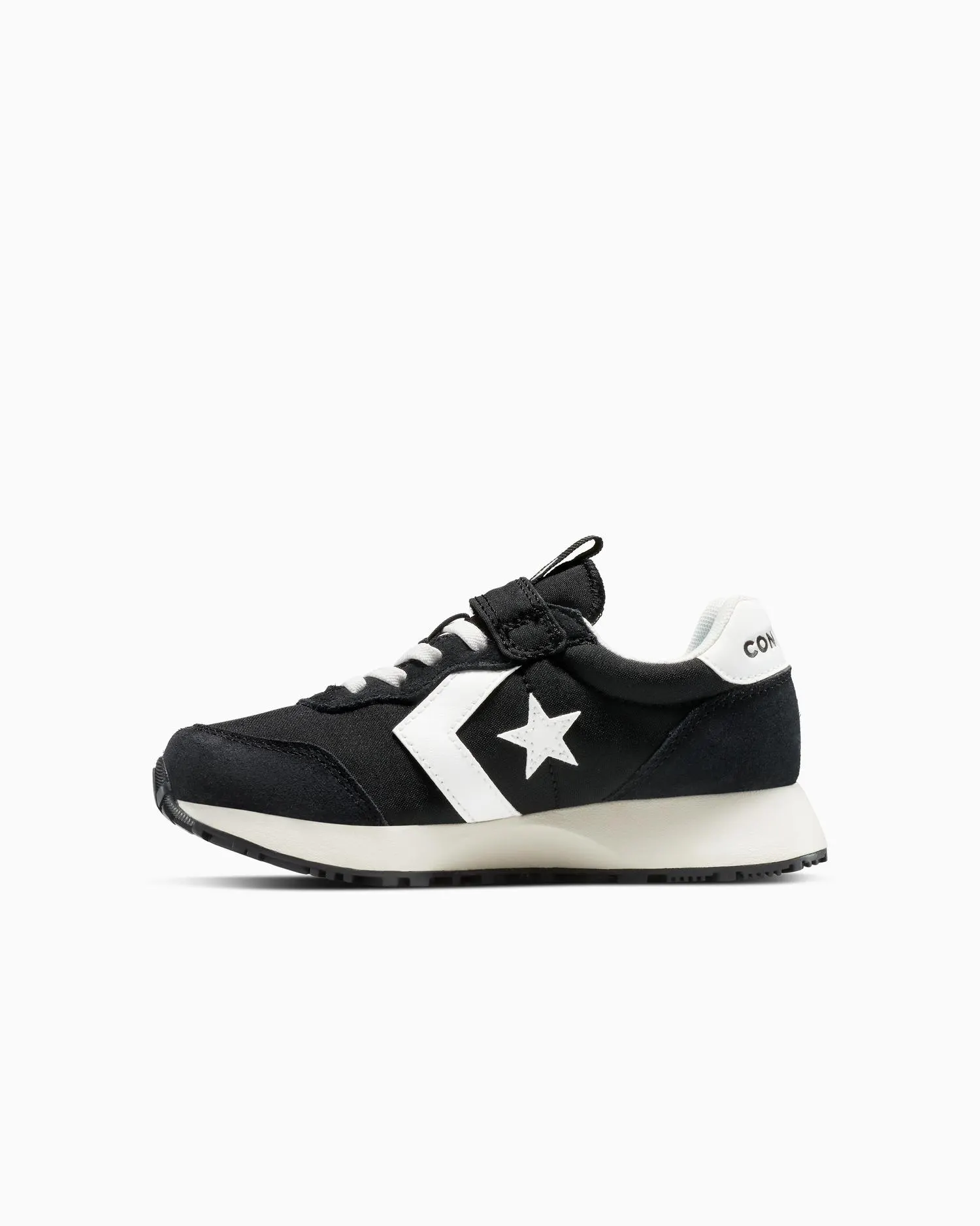 Converse Kid's Omega Hook N' Loop Black/White Shoes - Image 2