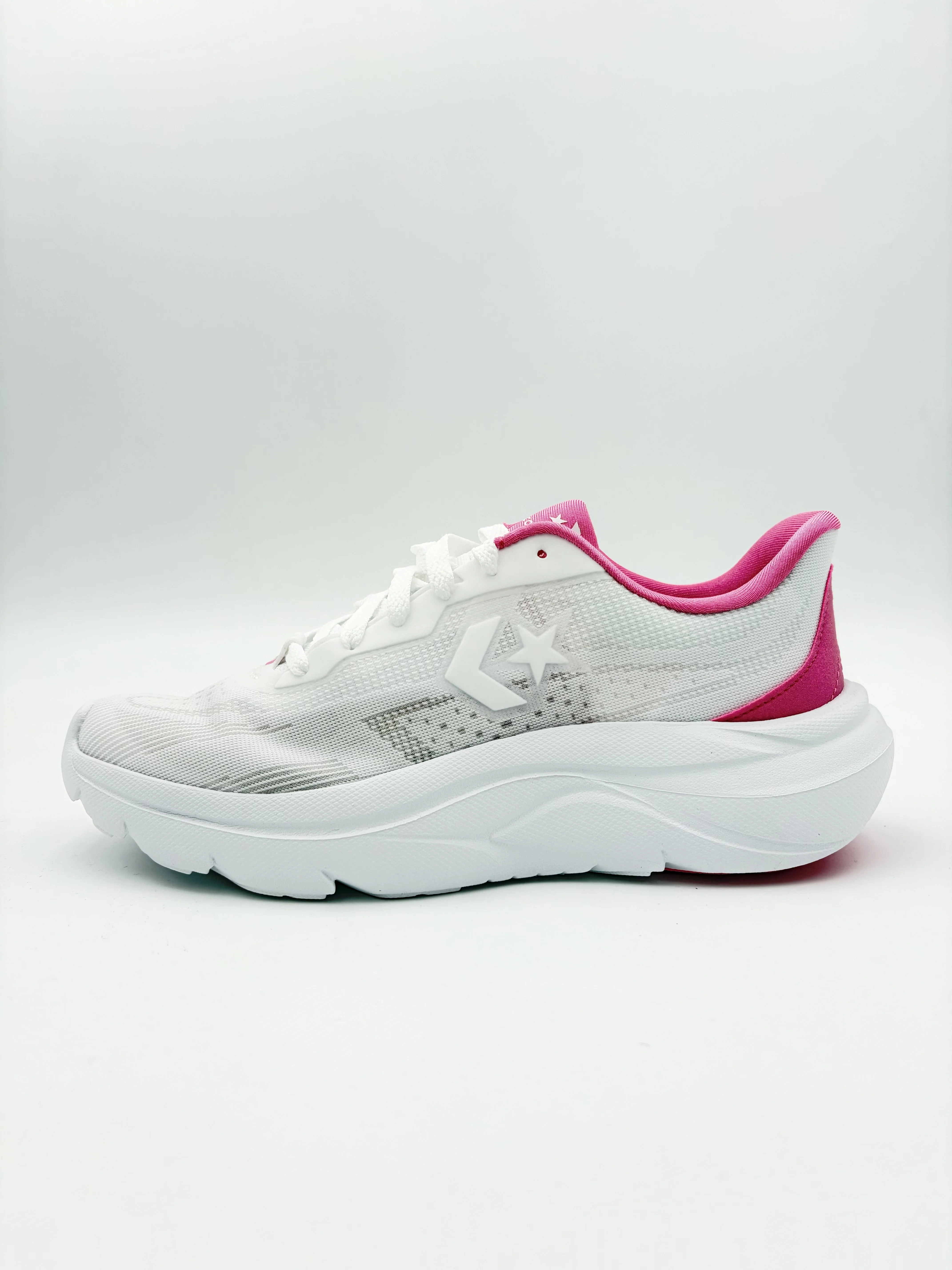 Converse Unisex Day One Runner White/Pink Running Shoe - Image 2