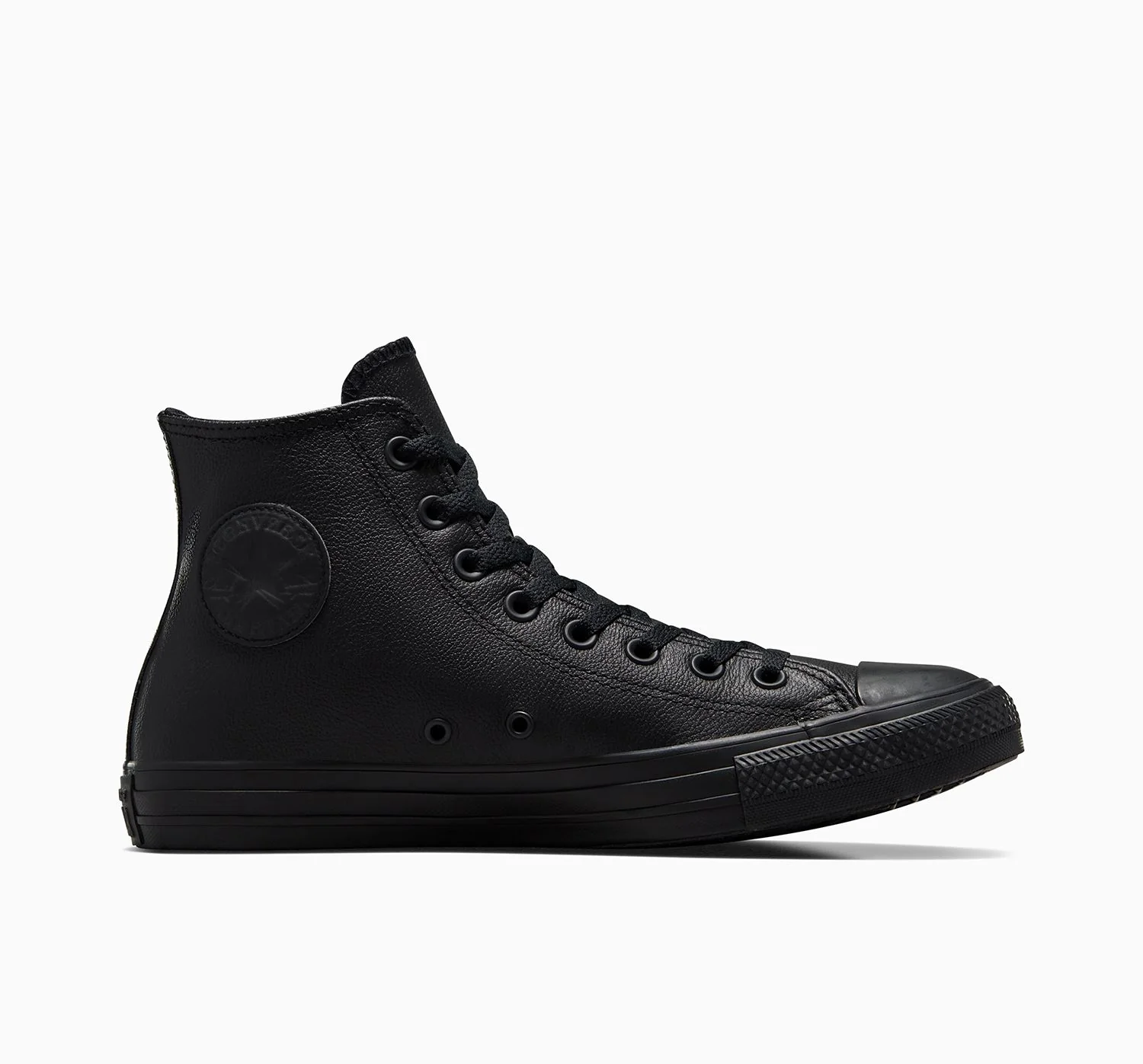 Converse Men's Chuck Taylor All Star High Top Triple Black Leather Shoe
