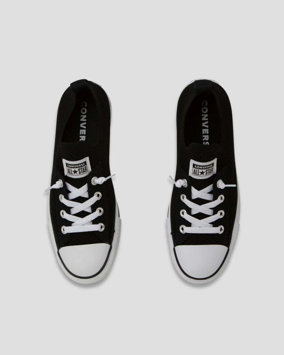 Converse Women's Chuck Taylor All Star Shoreline Knit Slip Low Top Black Shoe - Image 3