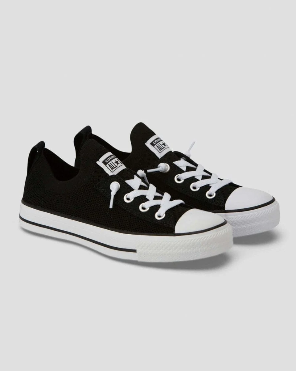Converse Women's Chuck Taylor All Star Shoreline Knit Slip Low Top Black Shoe - Image 5